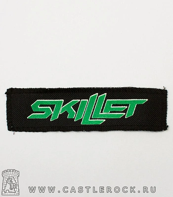 нашивка skillet (зеленая надпись)