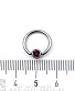 Кольцо BCR Сталь с Шариком со Стразом (фиолетовым) 1,6 х 11 х 5
