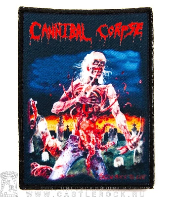 нашивка cannibal corpse "eaten back to life"