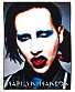 нашивка на спину marilyn manson (серая)