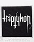 нашивка triptykon (лого белое)