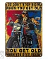 табличка байкер "you don't stop riding when you get old you get old when you stop riding"