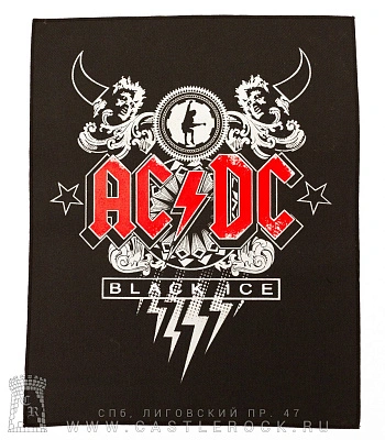 нашивка на спину ac/dc "black ice"