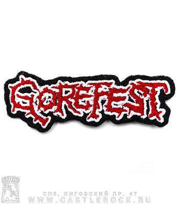 нашивка gorefest (лого, вышивка)