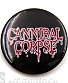 значок cannibal corpse (лого красное с белым)