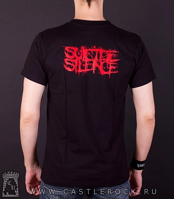 футболка suicide silence (череп демона)