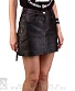 юбка кожаная first со шнуровкой