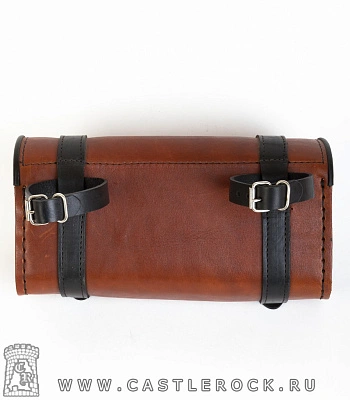 кофр для мотоцикла на ремнях (коричневый, большой)