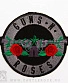 нашивка guns'n'roses (лого, серая, вышивка)
