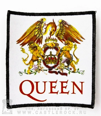 нашивка queen (герб, белая)