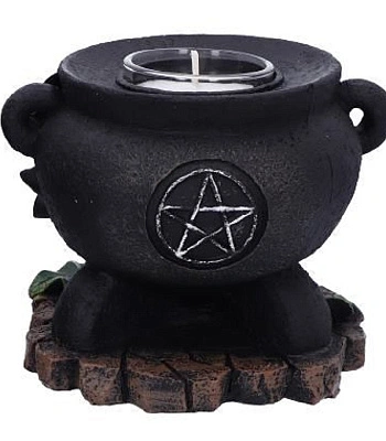 подсвечник котел с пентаграммой и плющом