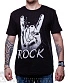 футболка коза "rock" (принт ч/б)