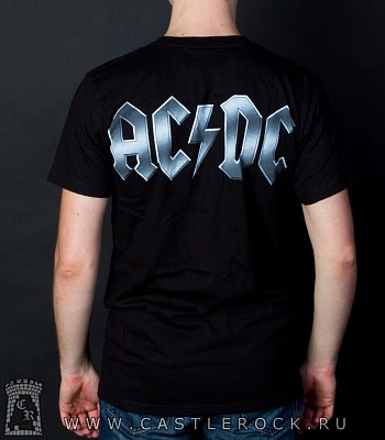 футболка ac/dc "back in black" (молнии)