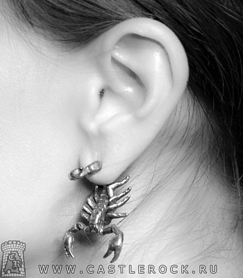 серьга alchemy gothic (алхимия готик) e308 serket