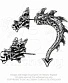 серьга alchemy gothic (алхимия готик) e324 tor dragon