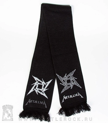 шарф metallica (лого ч/б)