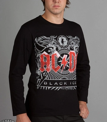 футболка ac/dc "black ice" д/р