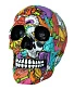 статуэтка череп расписной калипсо