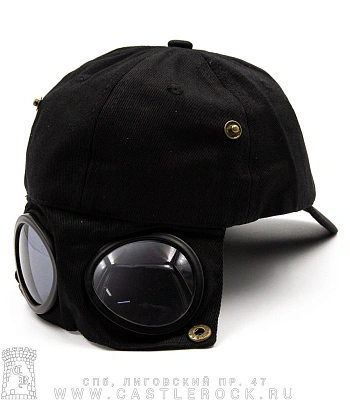 бейсболка hand made (очки, черная)