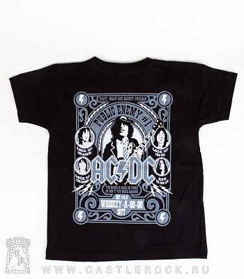 футболка детская ac/dc "whiskey-a-go-go 1977"