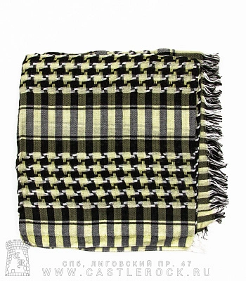 арафатка черно-зеленая (с белым, светлая)