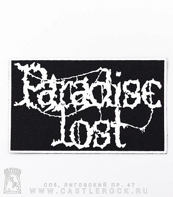нашивка paradise lost (лого белое)