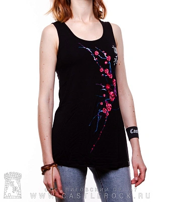 женская майка гармония (сакура, светится)