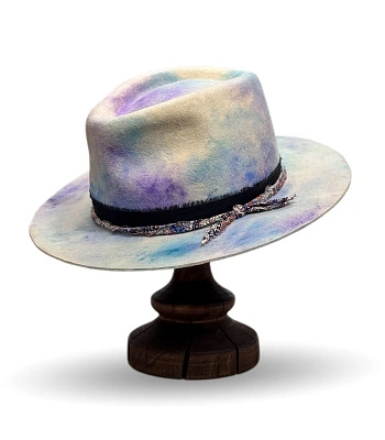 шляпа фетровая denis акварель (белая)