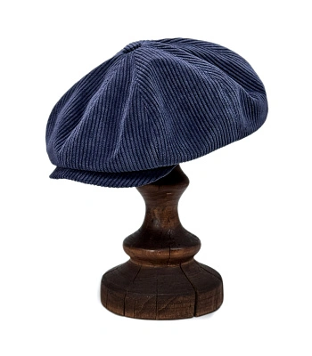 кепка восьмиклинка classic velveteen (синяя)