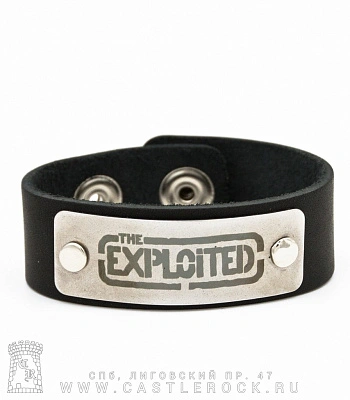 браслет кожаный exploited (широкий)