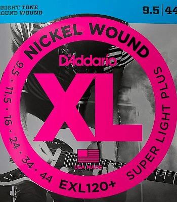 струны d'addario никелированные для электрогитары exl120+