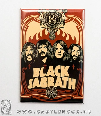 магнит прямоугольный black sabbath (группа)