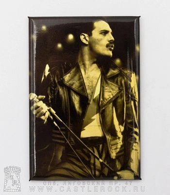 магнит прямоугольный queen freddie mercury (сепия)