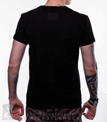 футболка белоснежка в тату "rent a gnomes" (светится)