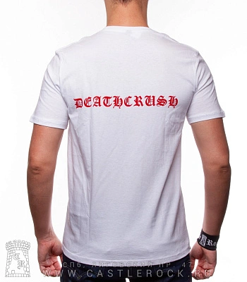 футболка mayhem "deathcrush" (белая)