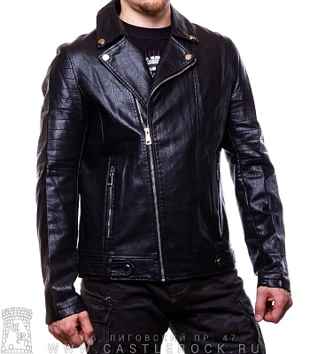 косуха к/з мягкая без ремня (стеганые вставки) 220