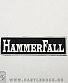 нашивка hammerfall (надпись белая)