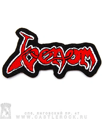нашивка venom (лого красное, вышивка)