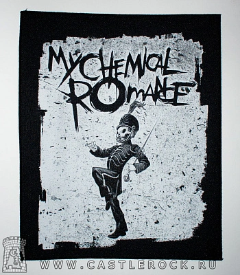 нашивка на спину my chemical romance "the black parade" (ч/б)