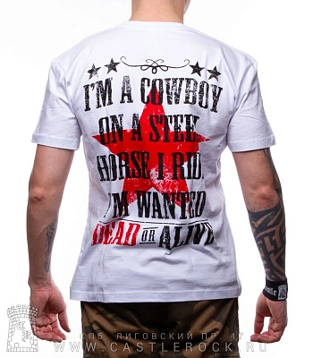 футболка bon jovi "wanted dead or alive" (белая)