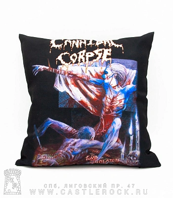 подушка декоративная cannibal corpse "tomb of the mutilated"