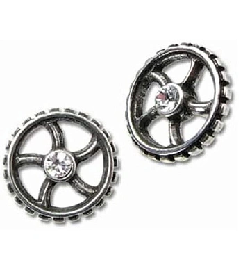серьги alchemy gothic (алхимия готик) e292 diamond crank-wheel