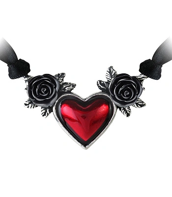 подвес alchemy gothic (алхимия готик) p746 blood heart rose