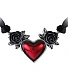 подвес alchemy gothic (алхимия готик) p746 blood heart rose