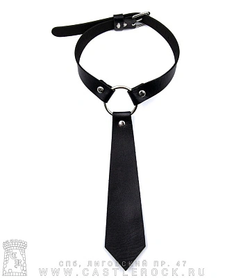 ошейник кожзам галстук (на пряжке)