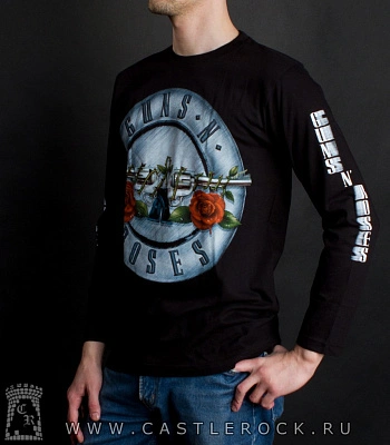 футболка guns'n'roses (лого) д/р