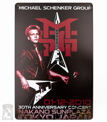 табличка michael schenker group "30th anniversary concert"