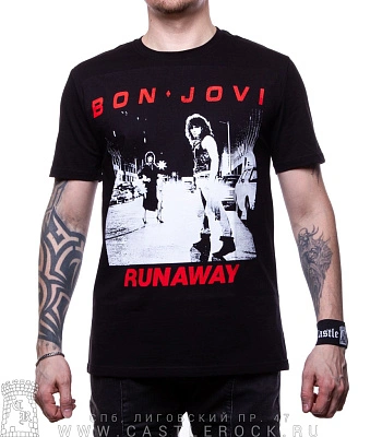 футболка bon jovi "runaway"