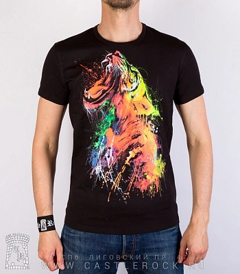 футболка тигр яркий (светится)