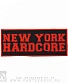 нашивка new york hardcore (надпись красная)